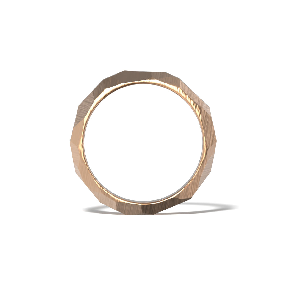 HIS FACETED WEDDING BAND
