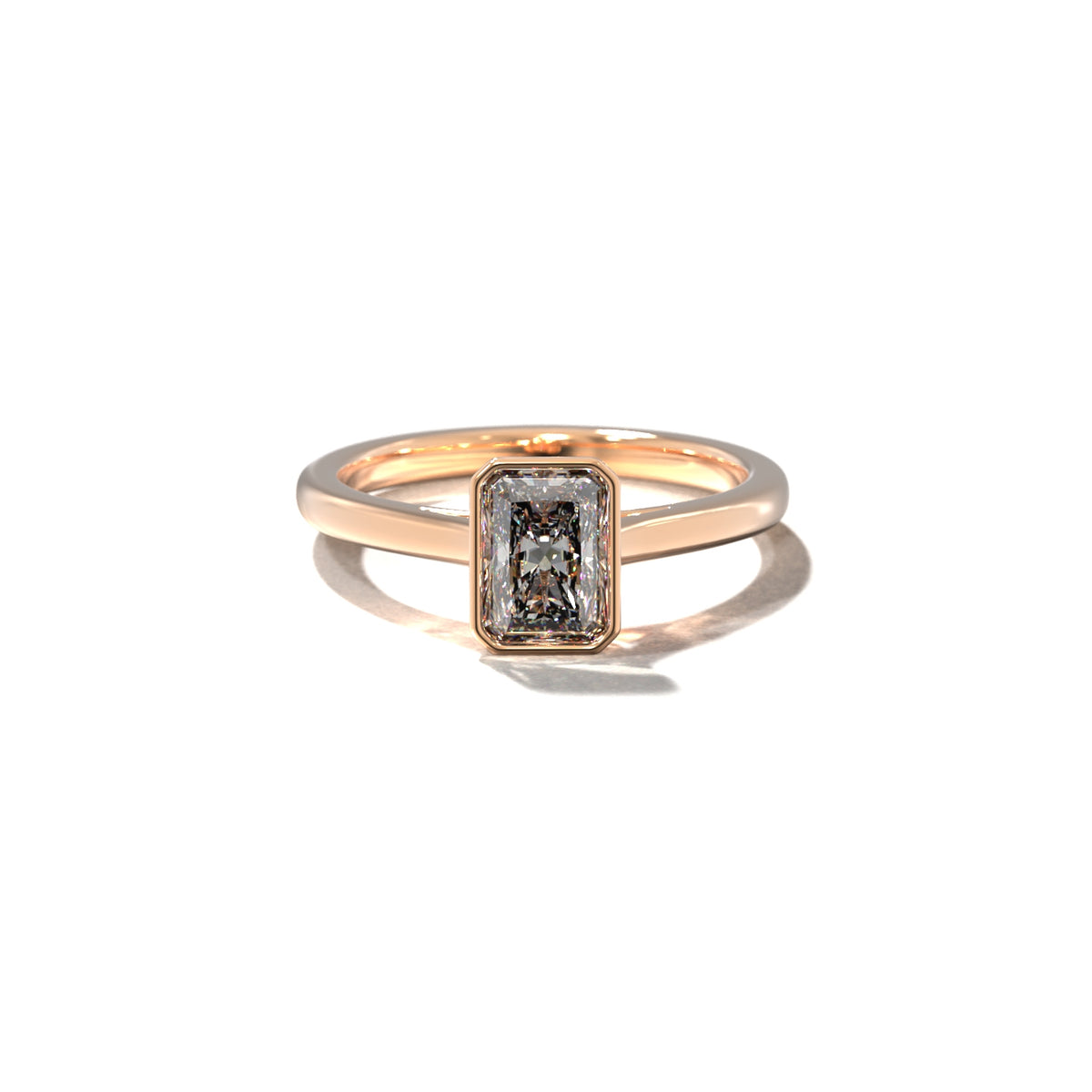RADIANT TULIP BEZEL SOLITAIRE