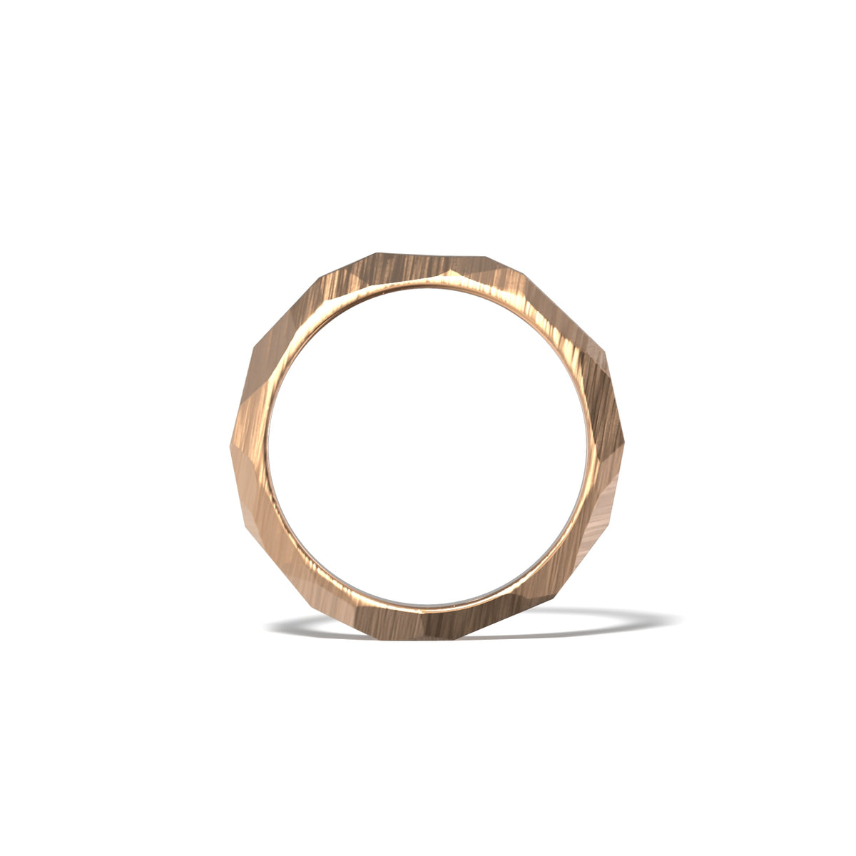 HER FACETED WEDDING BAND