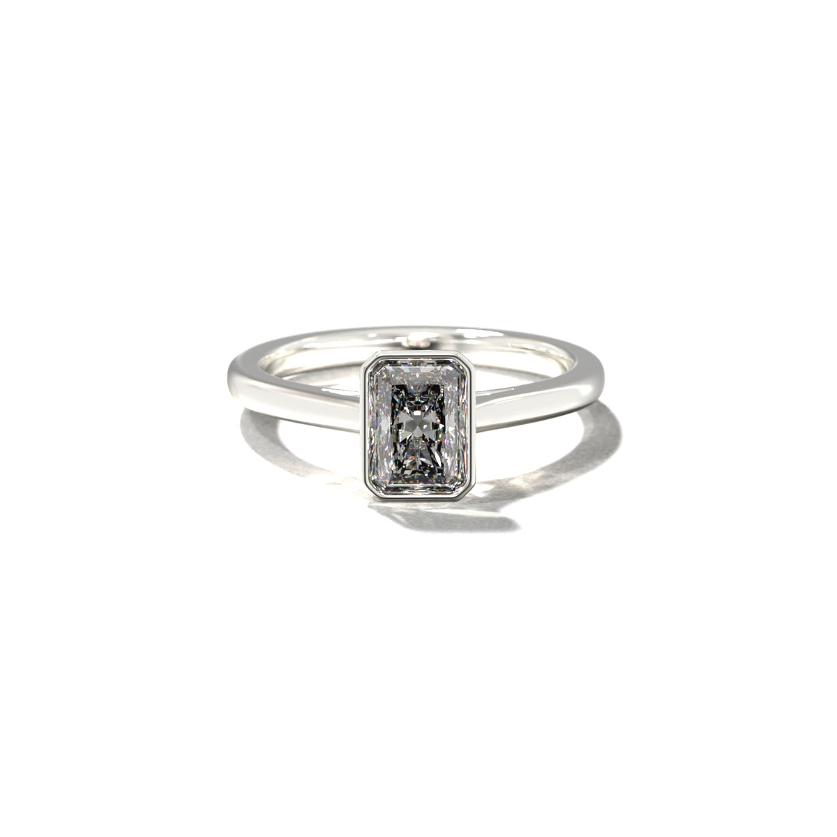RADIANT TULIP BEZEL SOLITAIRE