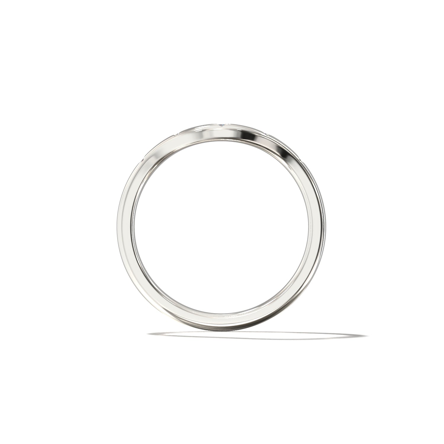 HER STAR SET CONTOUR WEDDING BAND