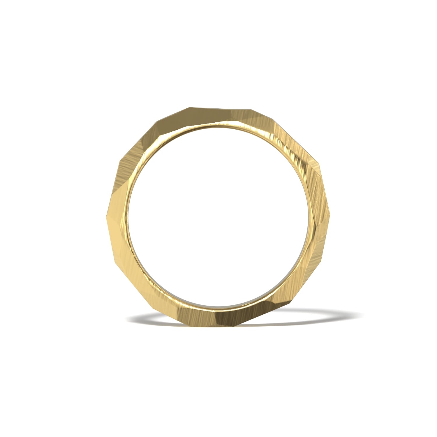 HIS FACETED WEDDING BAND