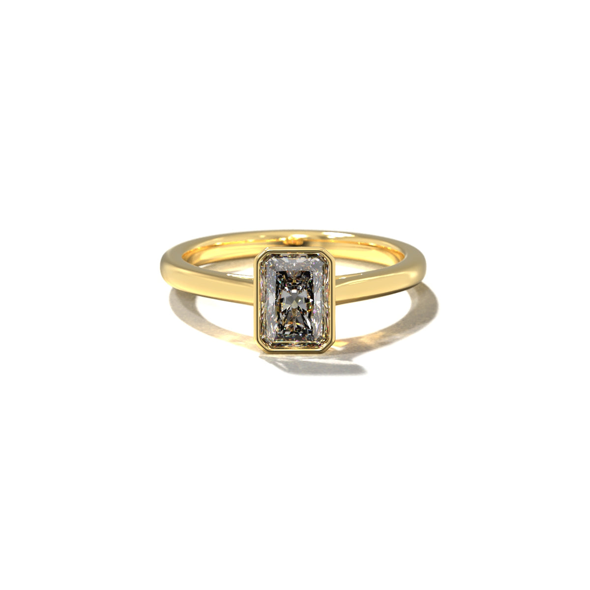 RADIANT TULIP BEZEL SOLITAIRE