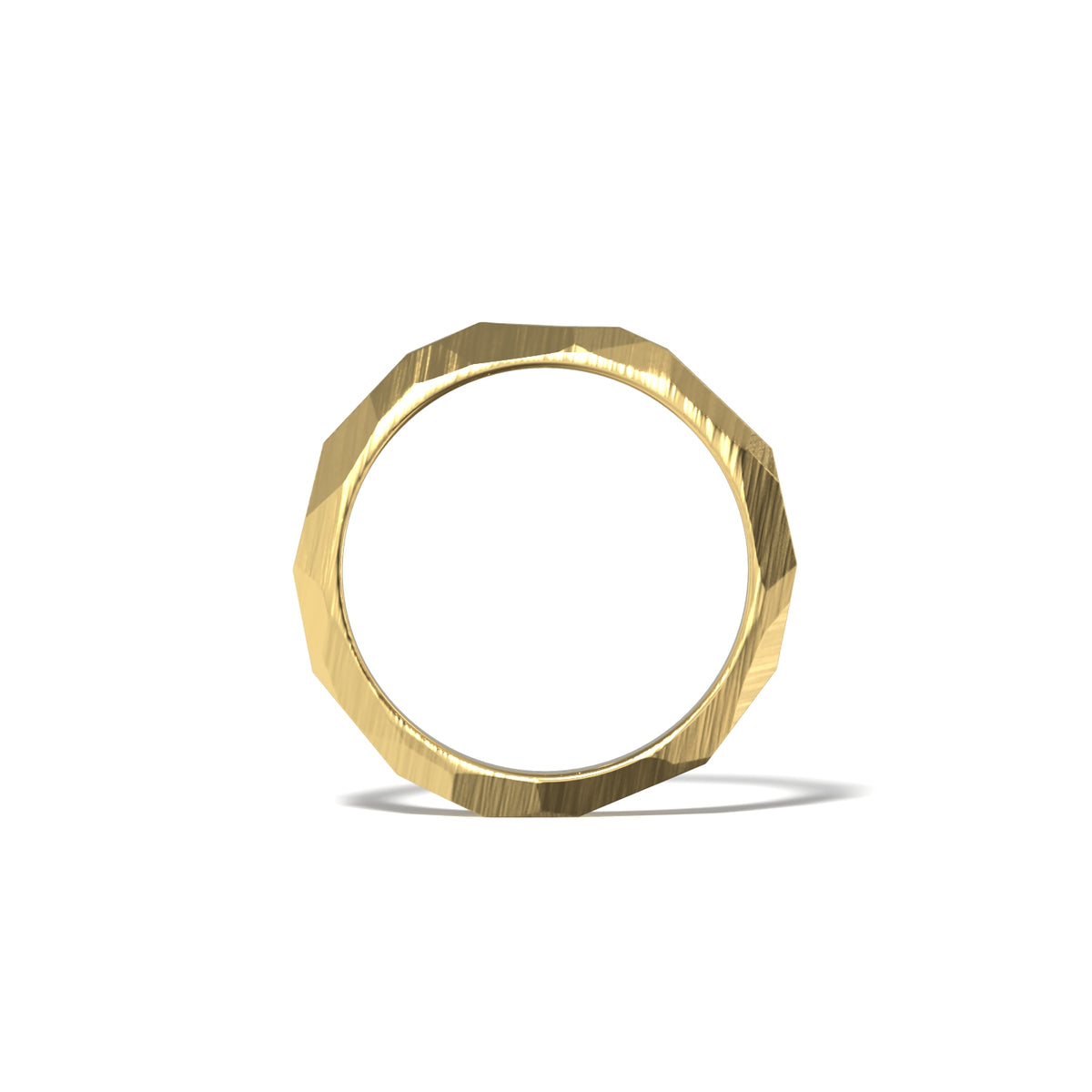 HER FACETED WEDDING BAND