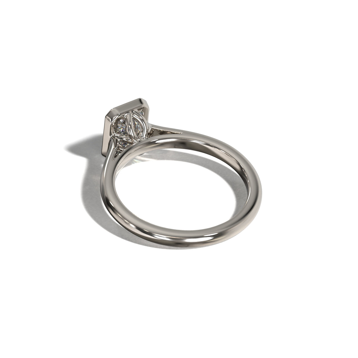 RADIANT TULIP BEZEL SOLITAIRE