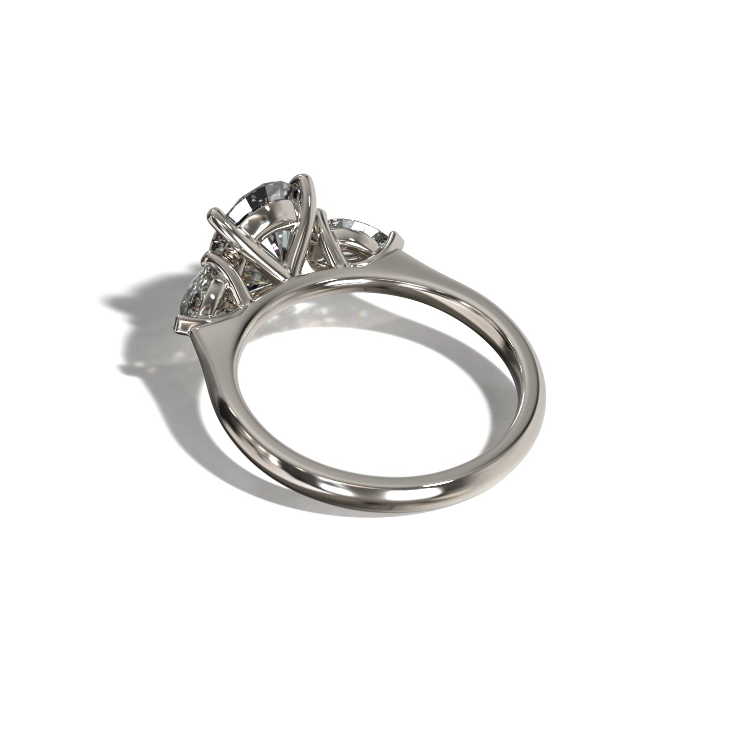 THREE STONE OVAL & PEARS