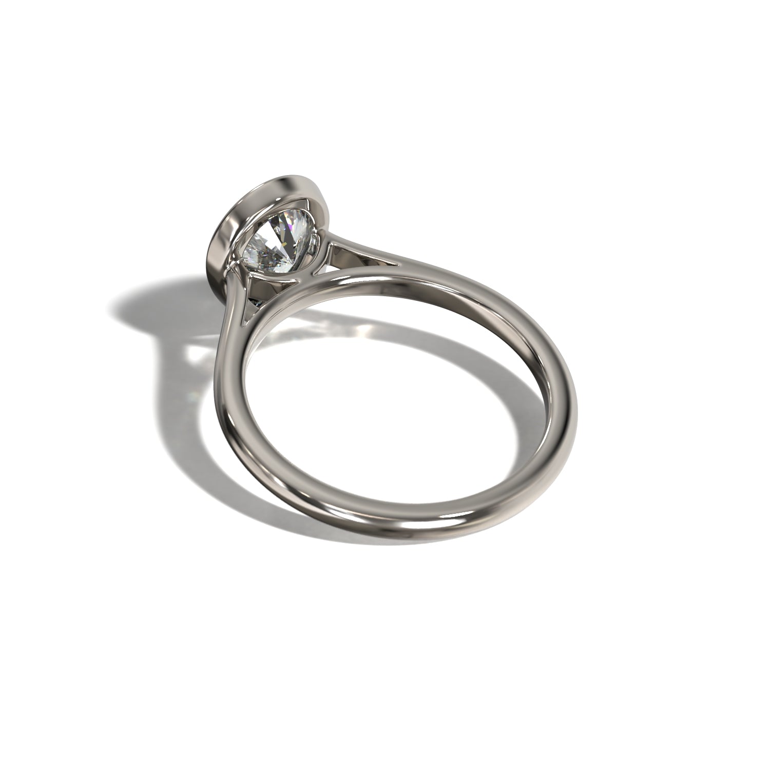 PEAR BEZEL SOLITAIRE