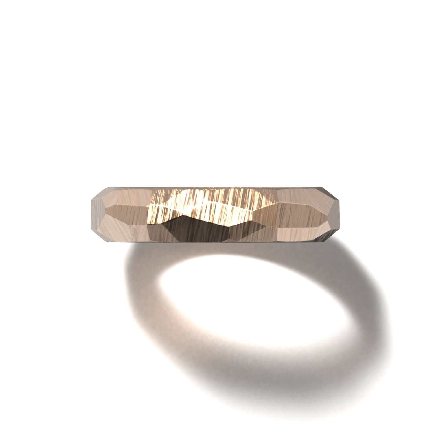 HIS FACETED WEDDING BAND