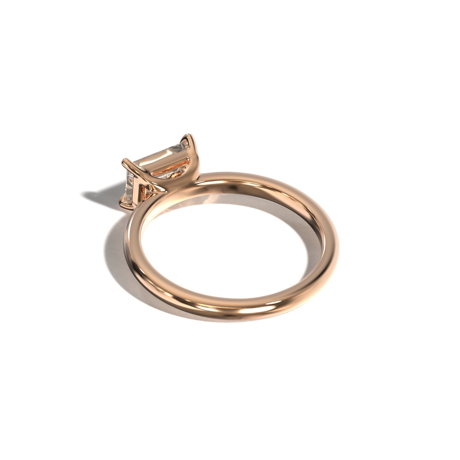 EMERALD EAST WEST SOLITAIRE