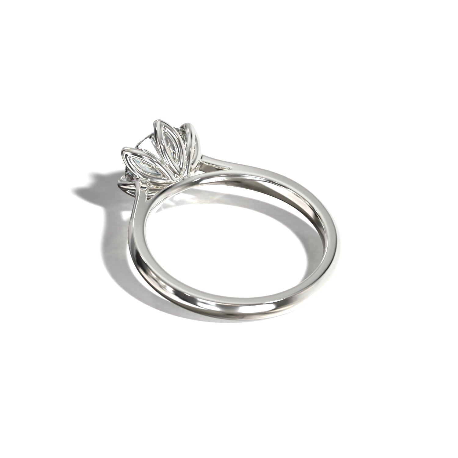 ROUND TULIP CATHEDRAL SOLITAIRE