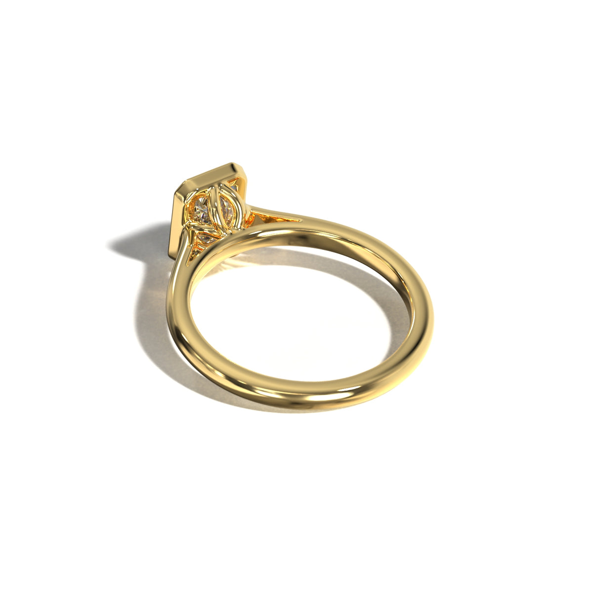 RADIANT TULIP BEZEL SOLITAIRE