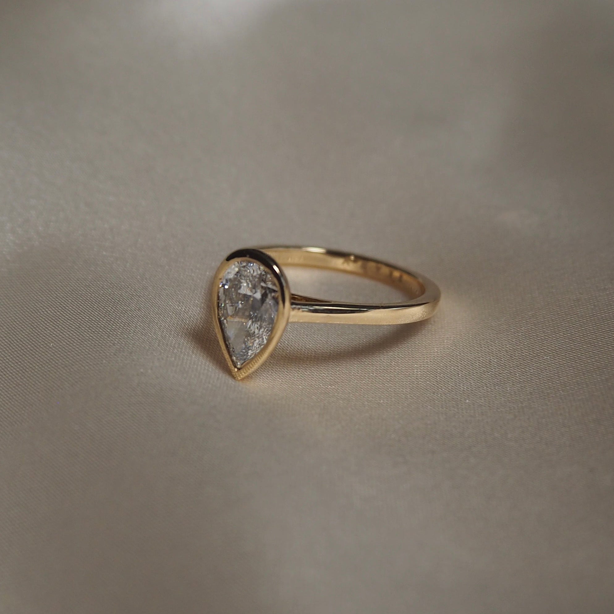 PEAR BEZEL SOLITAIRE 1.31 CARAT