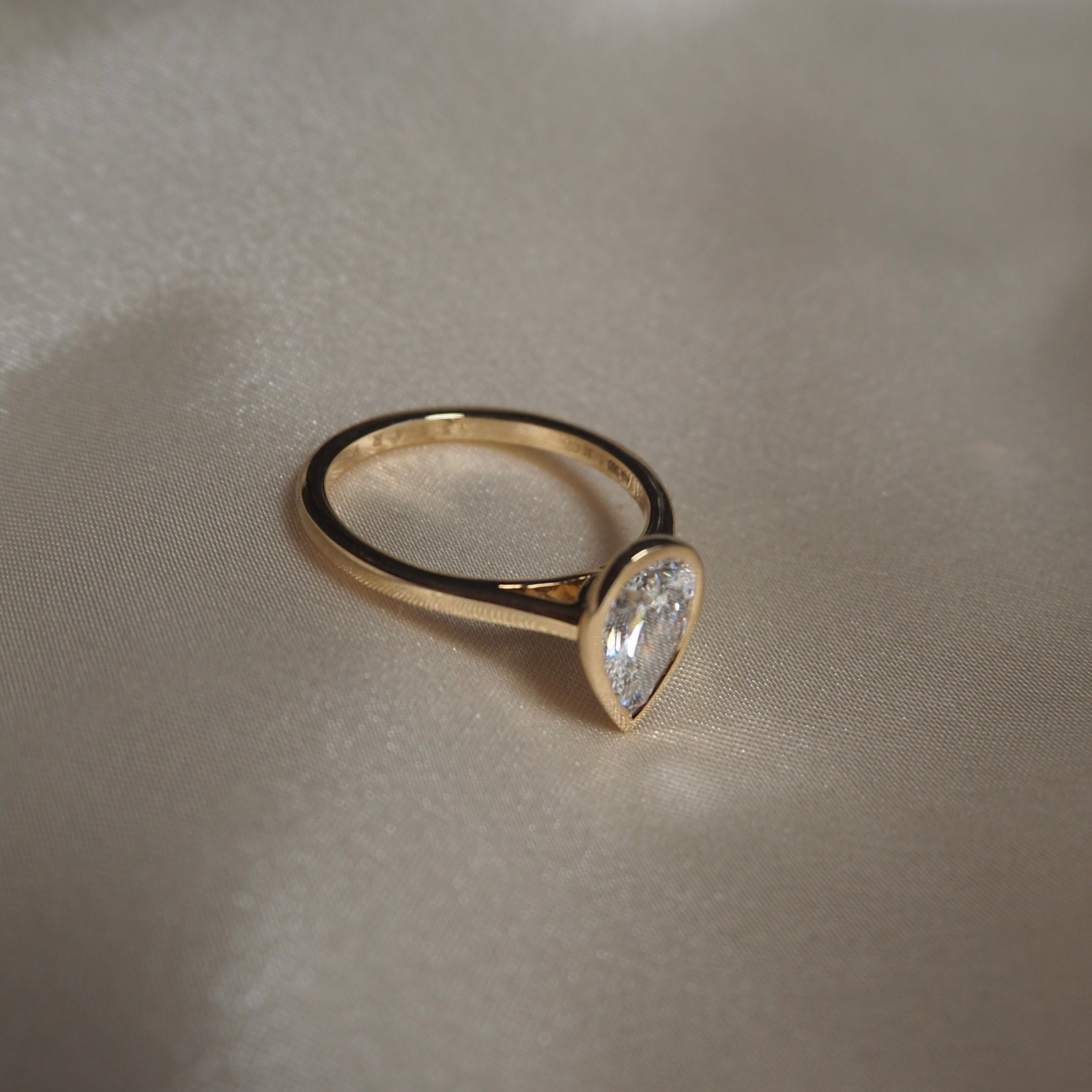 PEAR BEZEL SOLITAIRE 1.31 CARAT