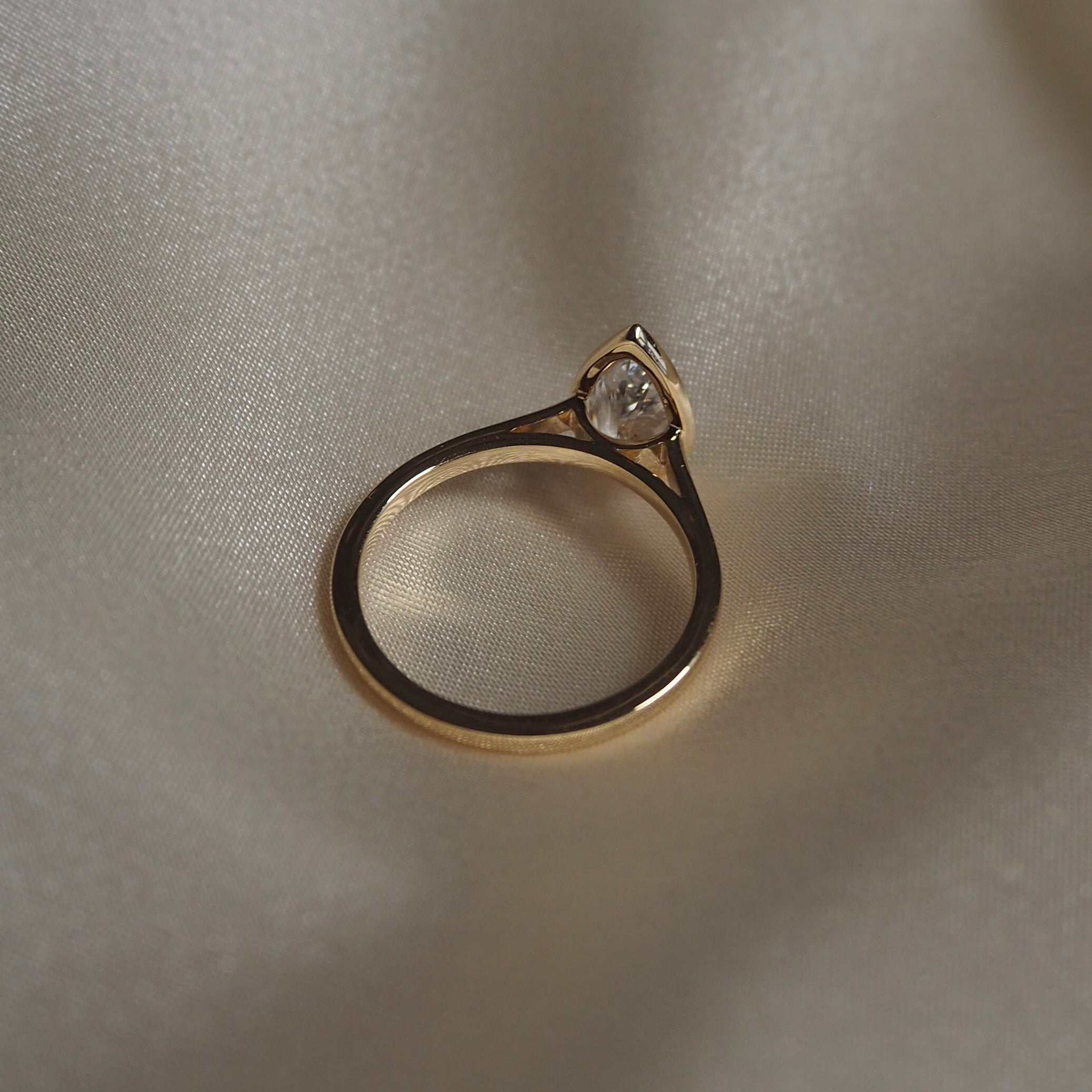 PEAR BEZEL SOLITAIRE 1.31 CARAT